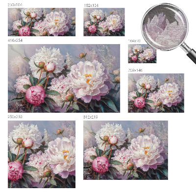 Fototapeta fizelinowa do sypialni Piwoniowy bukiet