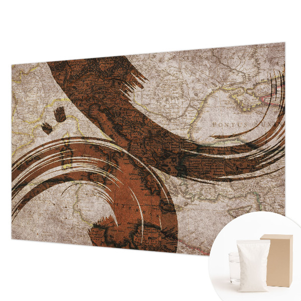 Tapeta fotograficzna Artystyczna mapa