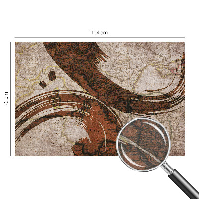 Tapeta fotograficzna Artystyczna mapa