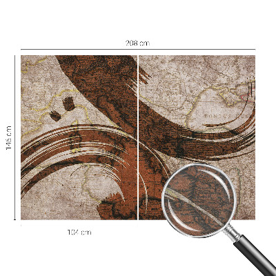 Tapeta fotograficzna Artystyczna mapa