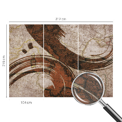 Tapeta fotograficzna Artystyczna mapa