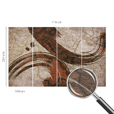 Tapeta fotograficzna Artystyczna mapa