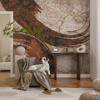 Tapeta fotograficzna Artystyczna mapa