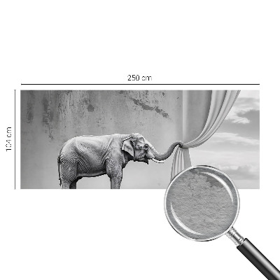 Fototapeta fizelinowa do sypialni z surrealistycznym motywem słonia