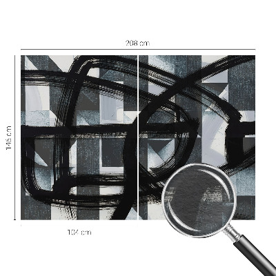 Tapeta fotograficzna fizelinowa z motywem ekspresyjnej geometrii