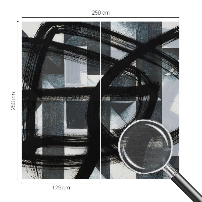 Tapeta fotograficzna fizelinowa z motywem ekspresyjnej geometrii