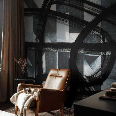 Tapeta fotograficzna fizelinowa z motywem ekspresyjnej geometrii