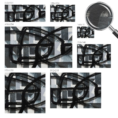 Tapeta fotograficzna fizelinowa z motywem ekspresyjnej geometrii