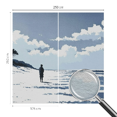 Fototapeta fizelinowa z nadrukiem Fototapeta fizelinowa z nadrukiem Plażowa cisza