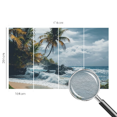Tapeta fotograficzna z motywem egzotycznej plaży