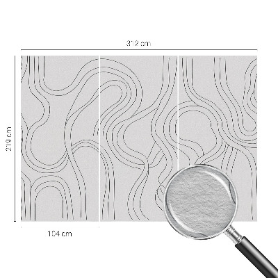 Tapeta fotograficzna fizelinowa z motywem linii organicznych