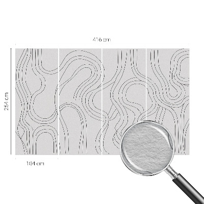 Tapeta fotograficzna fizelinowa z motywem linii organicznych