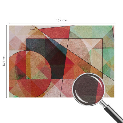 Nowoczesna fototapeta do salonu z geometrycznym, abstrakcyjnym wzorem