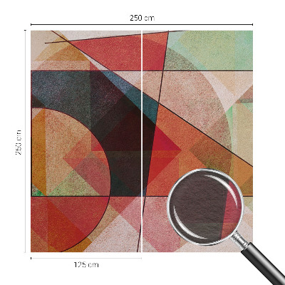 Nowoczesna fototapeta do salonu z geometrycznym, abstrakcyjnym wzorem