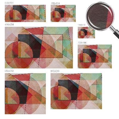 Nowoczesna fototapeta do salonu z geometrycznym, abstrakcyjnym wzorem