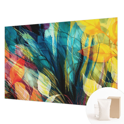 Fototapeta fizelinowa do sypialni Abstrakcyjne liście