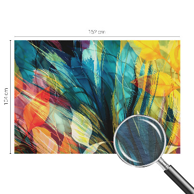 Fototapeta fizelinowa do sypialni Abstrakcyjne liście