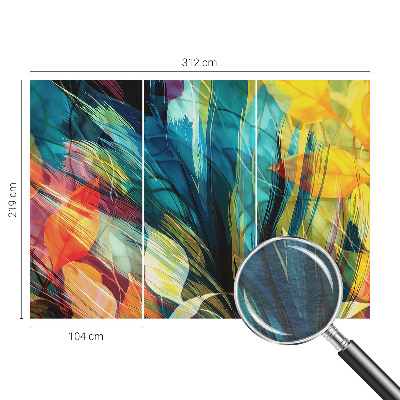 Fototapeta fizelinowa do sypialni Abstrakcyjne liście