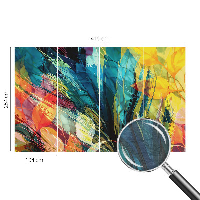 Fototapeta fizelinowa do sypialni Abstrakcyjne liście