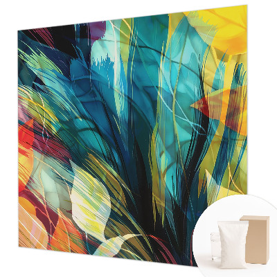 Fototapeta fizelinowa do sypialni Abstrakcyjne liście