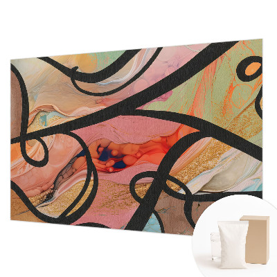 Nowoczesna fototapeta do salonu Kolorowy ruch