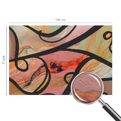 Nowoczesna fototapeta do salonu Kolorowy ruch