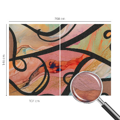 Nowoczesna fototapeta do salonu Kolorowy ruch