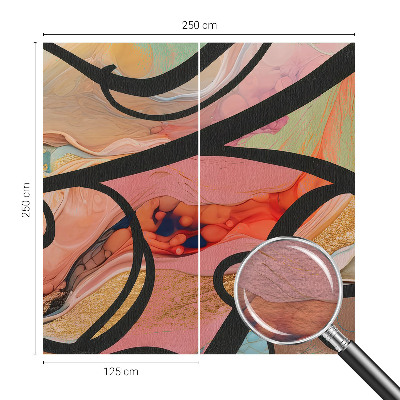 Nowoczesna fototapeta do salonu Kolorowy ruch