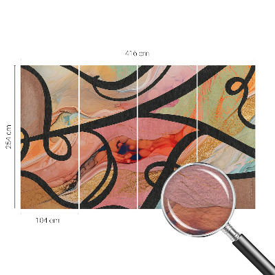 Nowoczesna fototapeta do salonu Kolorowy ruch