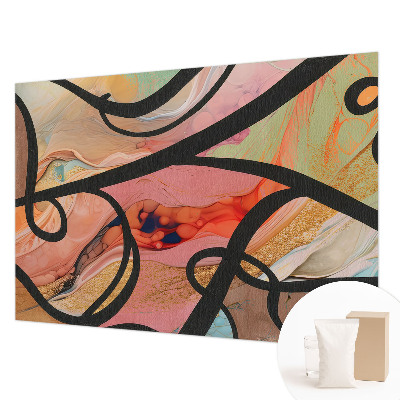 Nowoczesna fototapeta do salonu Kolorowy ruch