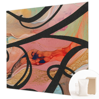 Nowoczesna fototapeta do salonu Kolorowy ruch