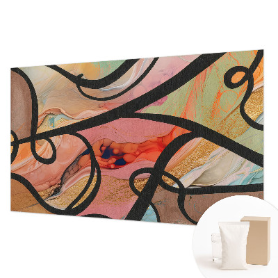 Nowoczesna fototapeta do salonu Kolorowy ruch