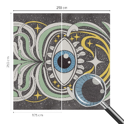 Tapeta fotograficzna fizelinowa z motywem symetrycznego oka