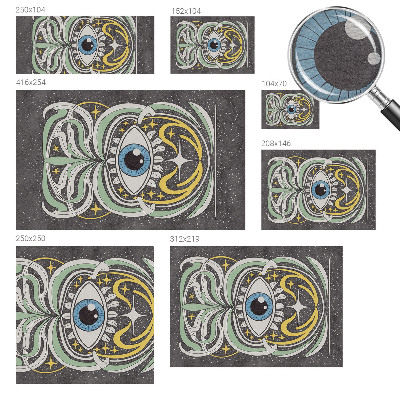 Tapeta fotograficzna fizelinowa Symetryczne oko