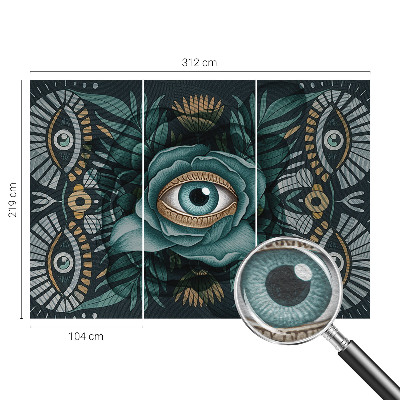 Nowoczesna fototapeta do salonu Kwiatowe oko