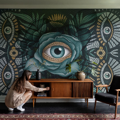 Nowoczesna fototapeta do salonu Kwiatowe oko