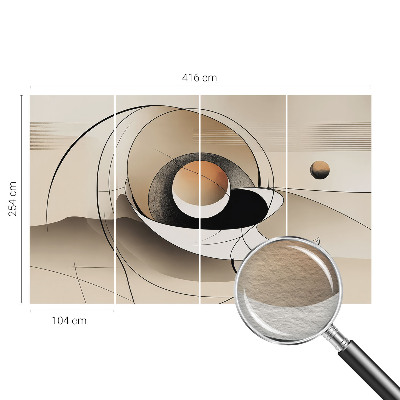 Tapeta fotograficzna z motywem harmonijnej abstrakcji