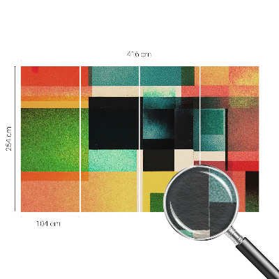 Fototapeta na ścianę z geometrycznym, abstrakcyjnym motywem