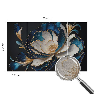 Nowoczesna fototapeta do salonu Kwiatowy wzór