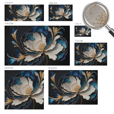 Nowoczesna fototapeta do salonu Kwiatowy wzór