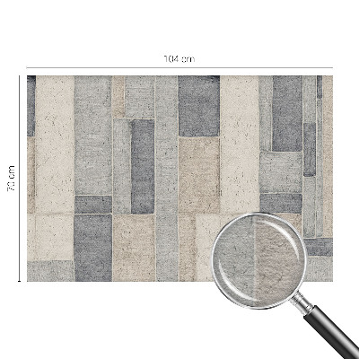 Fototapeta fizelinowa z nadrukiem z geometrycznym motywem mozaiki