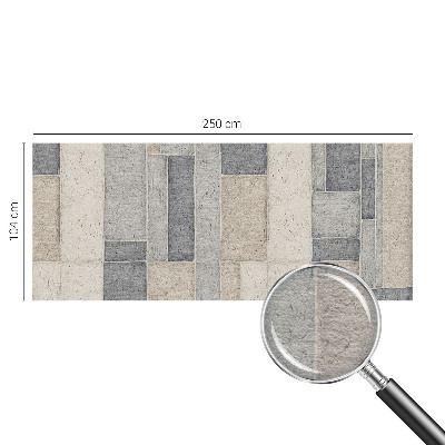 Fototapeta fizelinowa z nadrukiem z geometrycznym motywem mozaiki