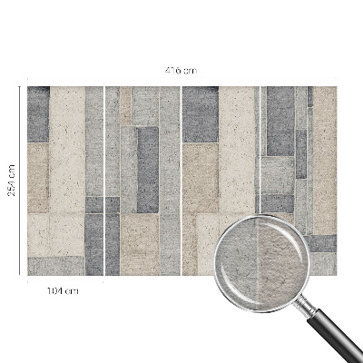 Fototapeta fizelinowa z nadrukiem z geometrycznym motywem mozaiki