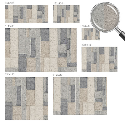 Fototapeta fizelinowa z nadrukiem Geometryczna mozaika