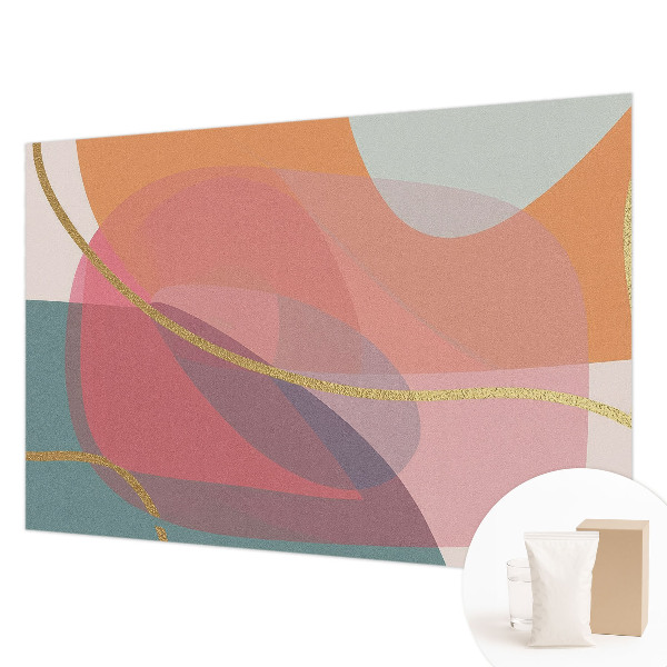 Fototapeta fizelinowa do sypialni Kolorowe kształty