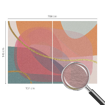 Fototapeta fizelinowa do sypialni Kolorowe kształty