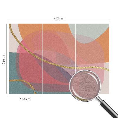 Fototapeta fizelinowa do sypialni Kolorowe kształty