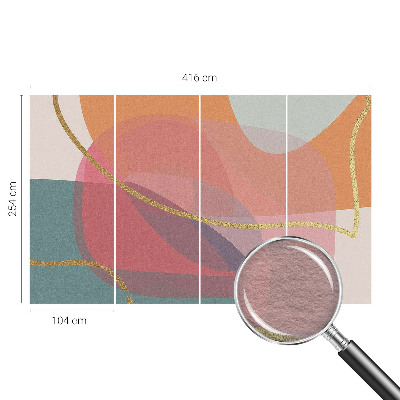 Fototapeta fizelinowa do sypialni Kolorowe kształty