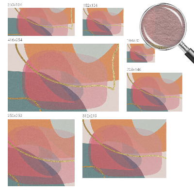 Fototapeta fizelinowa do sypialni Kolorowe kształty