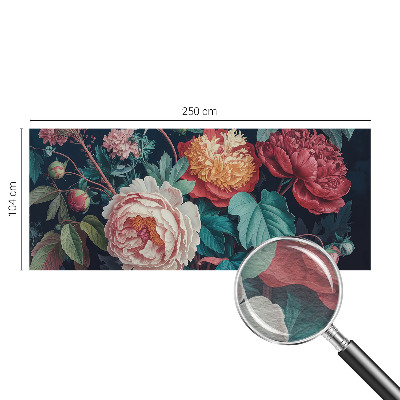 Tapeta fotograficzna z kolorowymi kwiatami